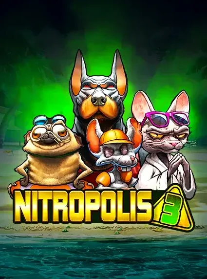 Decorative casino game artwork for Play Regal: Nitropolis 3